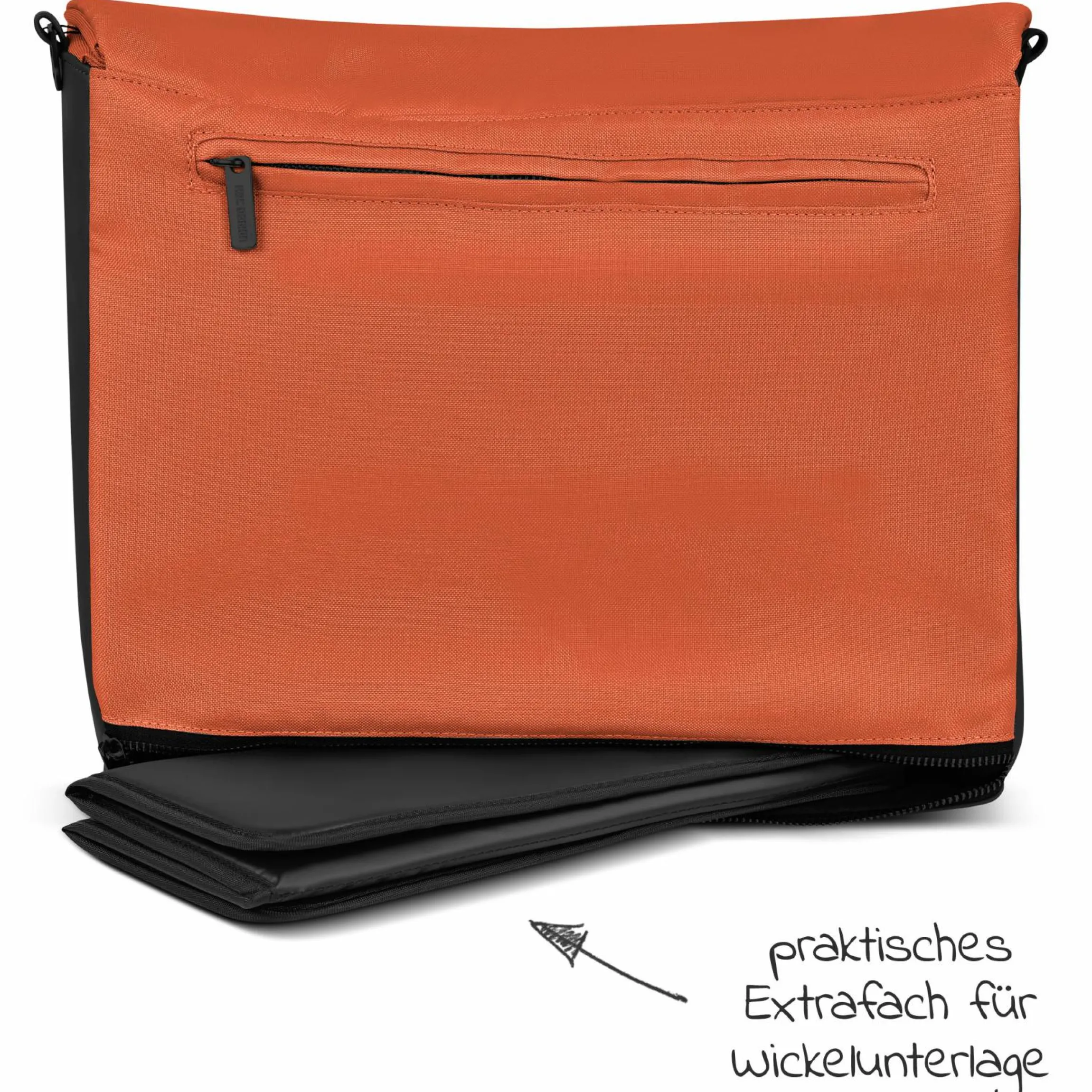 Wickeltasche Urban - inkl. Wickelunterlage & viel Zubehör - Carrot