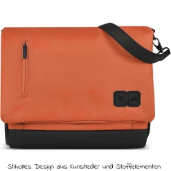 Wickeltasche Urban - inkl. Wickelunterlage & viel Zubehör - Carrot