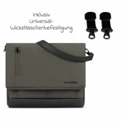 Wickeltasche Urban - inkl. Wickelunterlage & viel Zubehör - Cloud - Kollektion 2024
