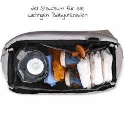 Wickeltasche Urban - inkl. Wickelunterlage & viel Zubehör - Powder