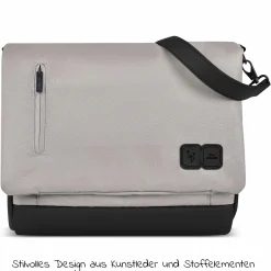 Wickeltasche Urban - inkl. Wickelunterlage & viel Zubehör - Powder