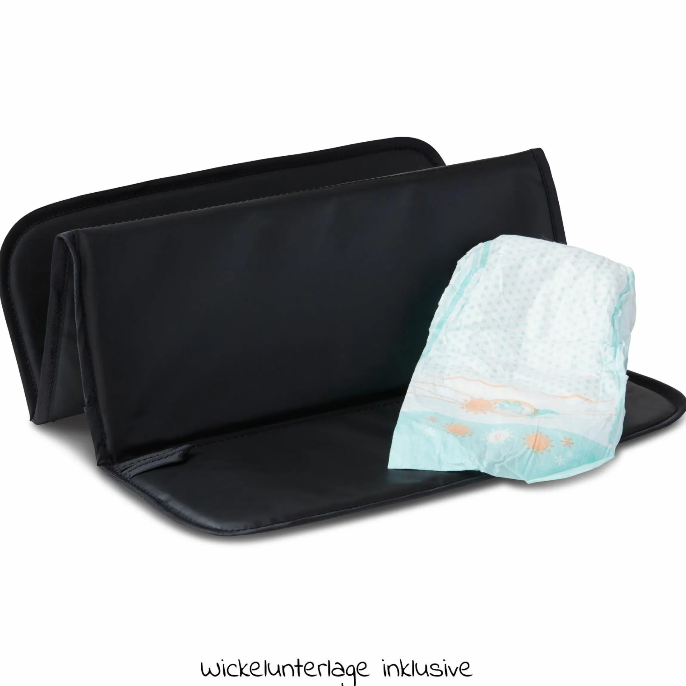 Wickeltasche Urban - inkl. Wickelunterlage & viel Zubehör - Powder