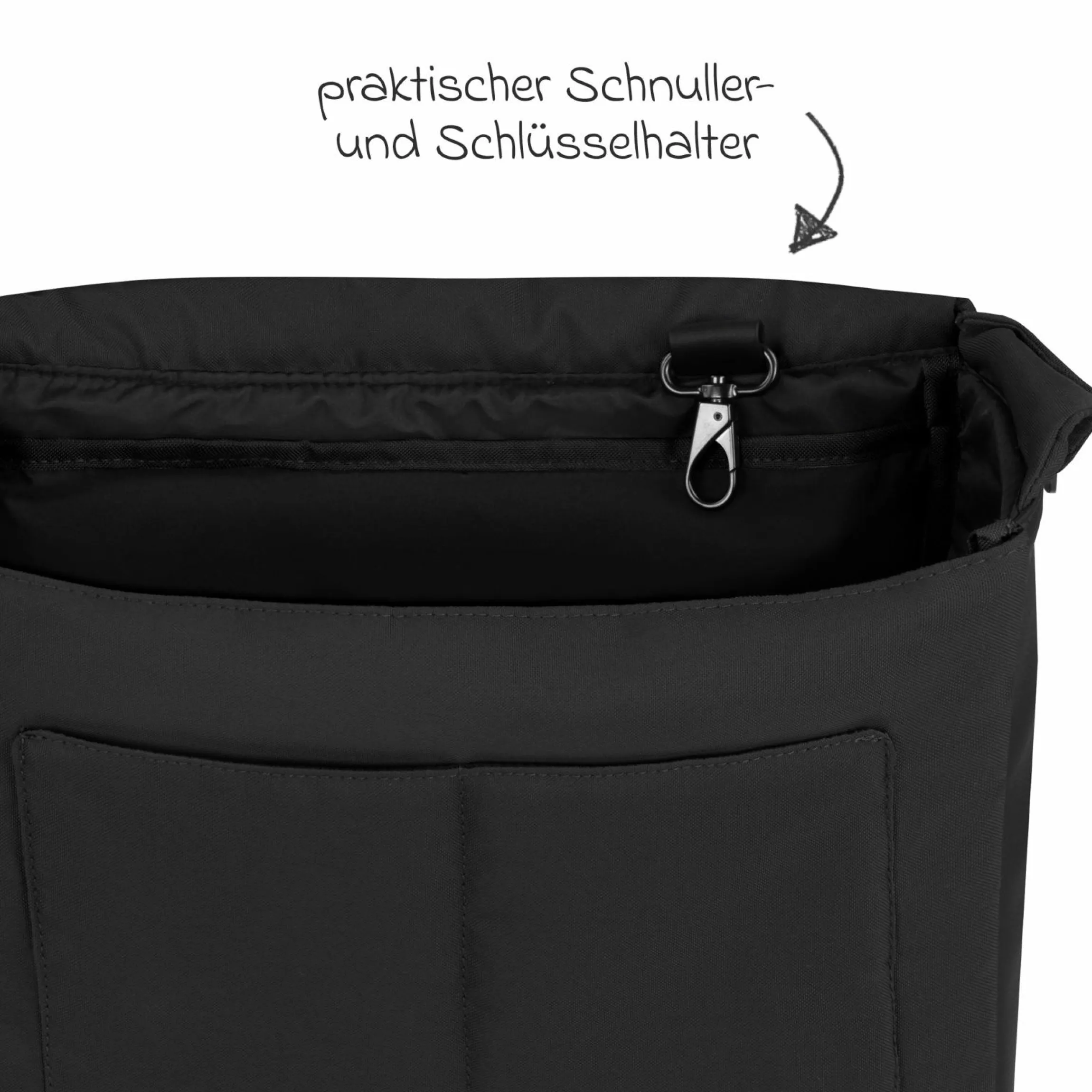 Wickeltasche Urban inkl. Wickelunterlage & viel Zubehör - Pure - Coal - Kollektion 2025