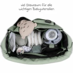 Wickeltasche Urban inkl. Wickelunterlage & viel Zubehör - Pine - Kollektion 2025