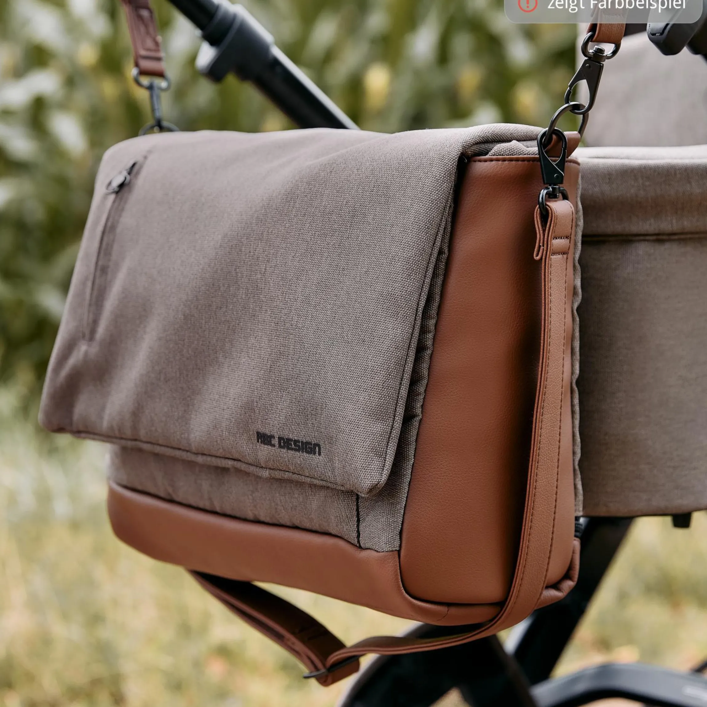 Wickeltasche Urban inkl. Wickelunterlage & viel Zubehör - Pine - Kollektion 2025