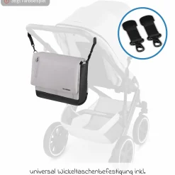 Wickeltasche Urban inkl. Wickelunterlage & viel Zubehör - Pure - Avocado - Kollektion 2025