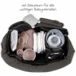 Wickeltasche Urban inkl. Wickelunterlage & viel Zubehör - Almond - Kollektion 2025