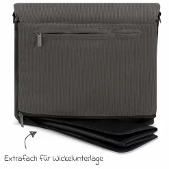 Wickeltasche Urban inkl. Wickelunterlage & viel Zubehör - Almond - Kollektion 2025
