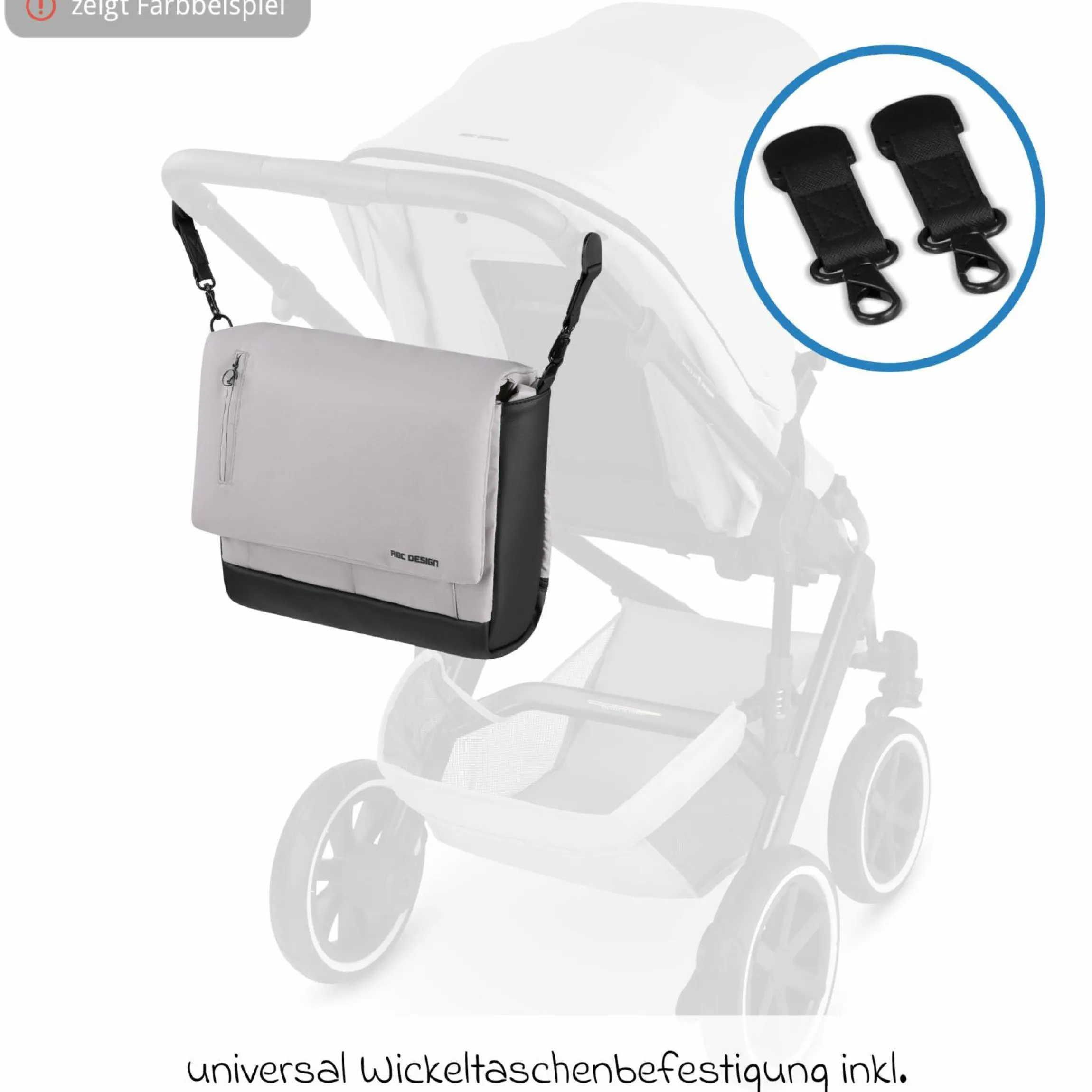 Wickeltasche Urban inkl. Wickelunterlage & viel Zubehör - Almond - Kollektion 2025