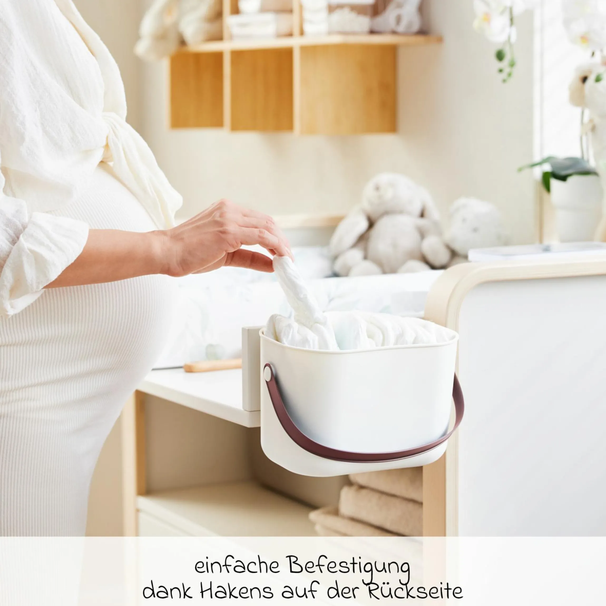 Wickeltisch-Organizer Yuma - Mistletoe White