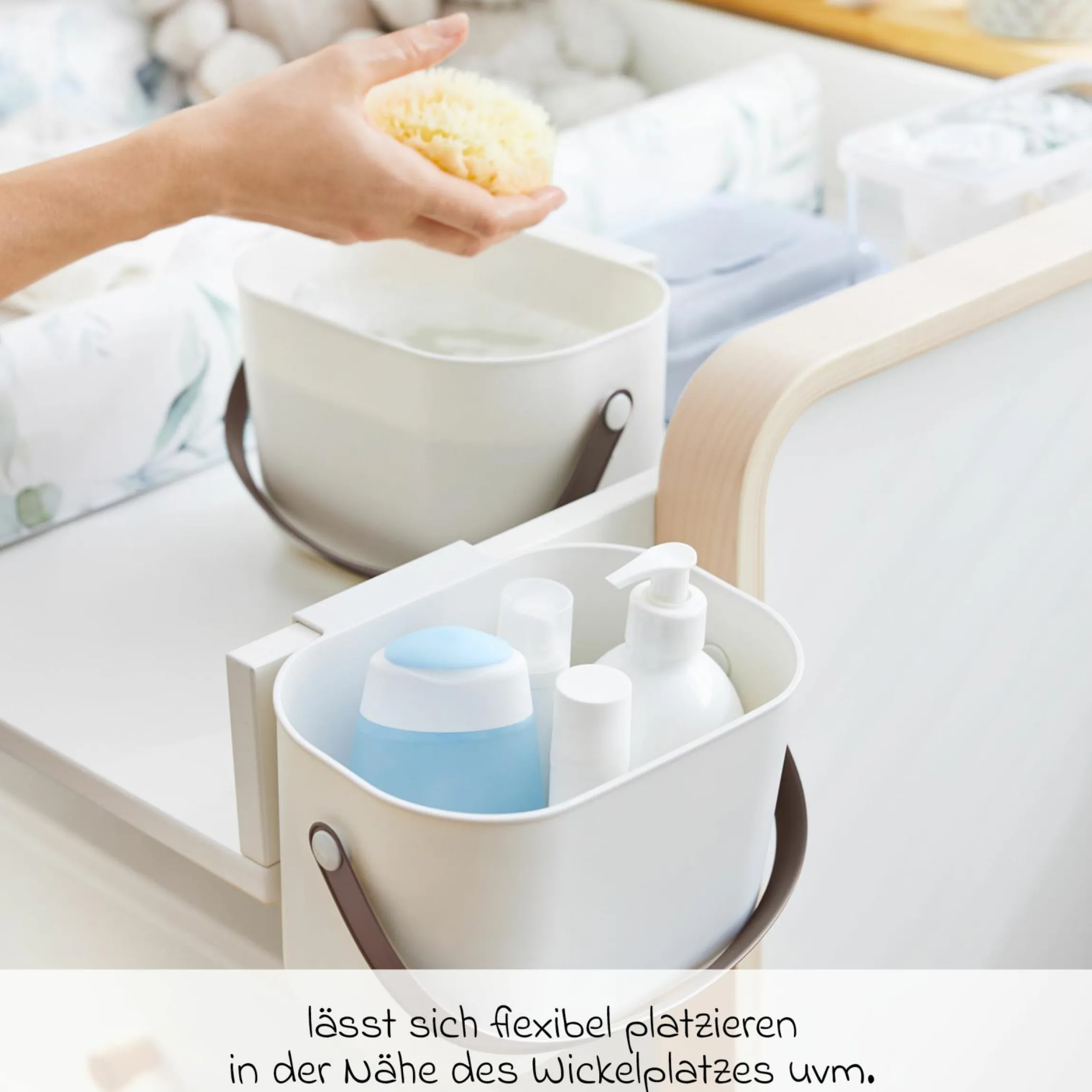 Wickeltisch-Organizer Yuma - Mistletoe White