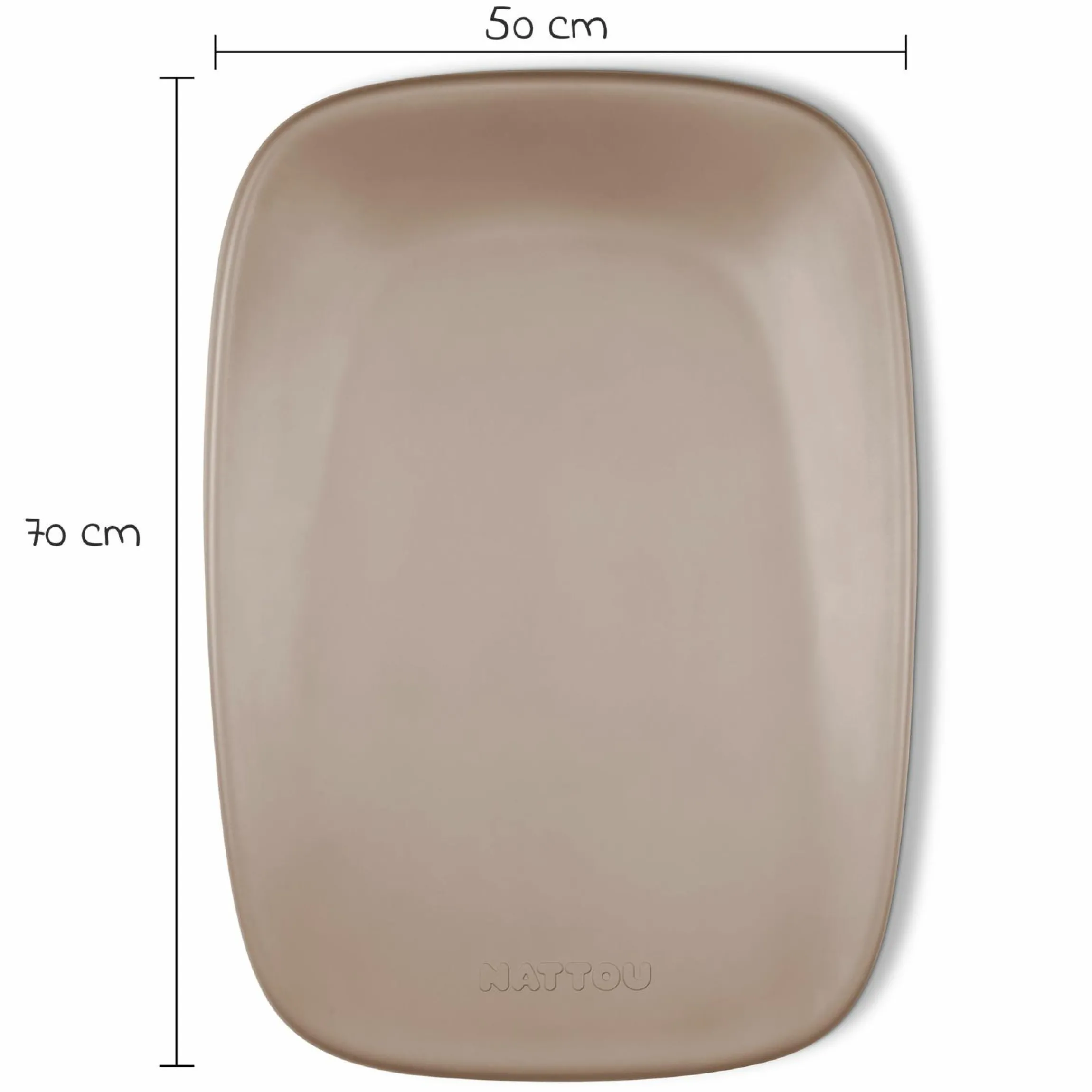 Wickelunterlage Softy 50 x 70 cm - Taupe