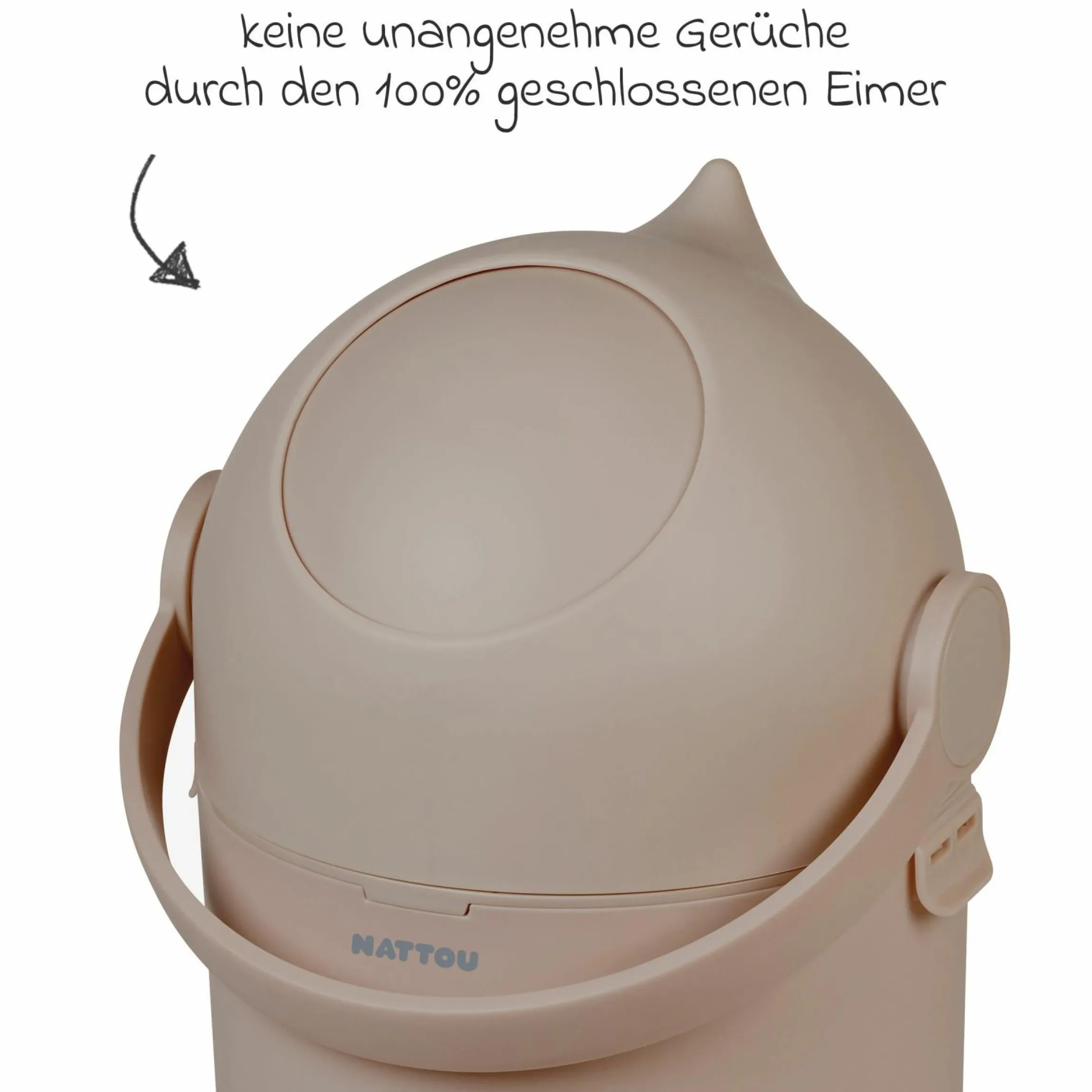 Windeleimer Dropy - Taupe