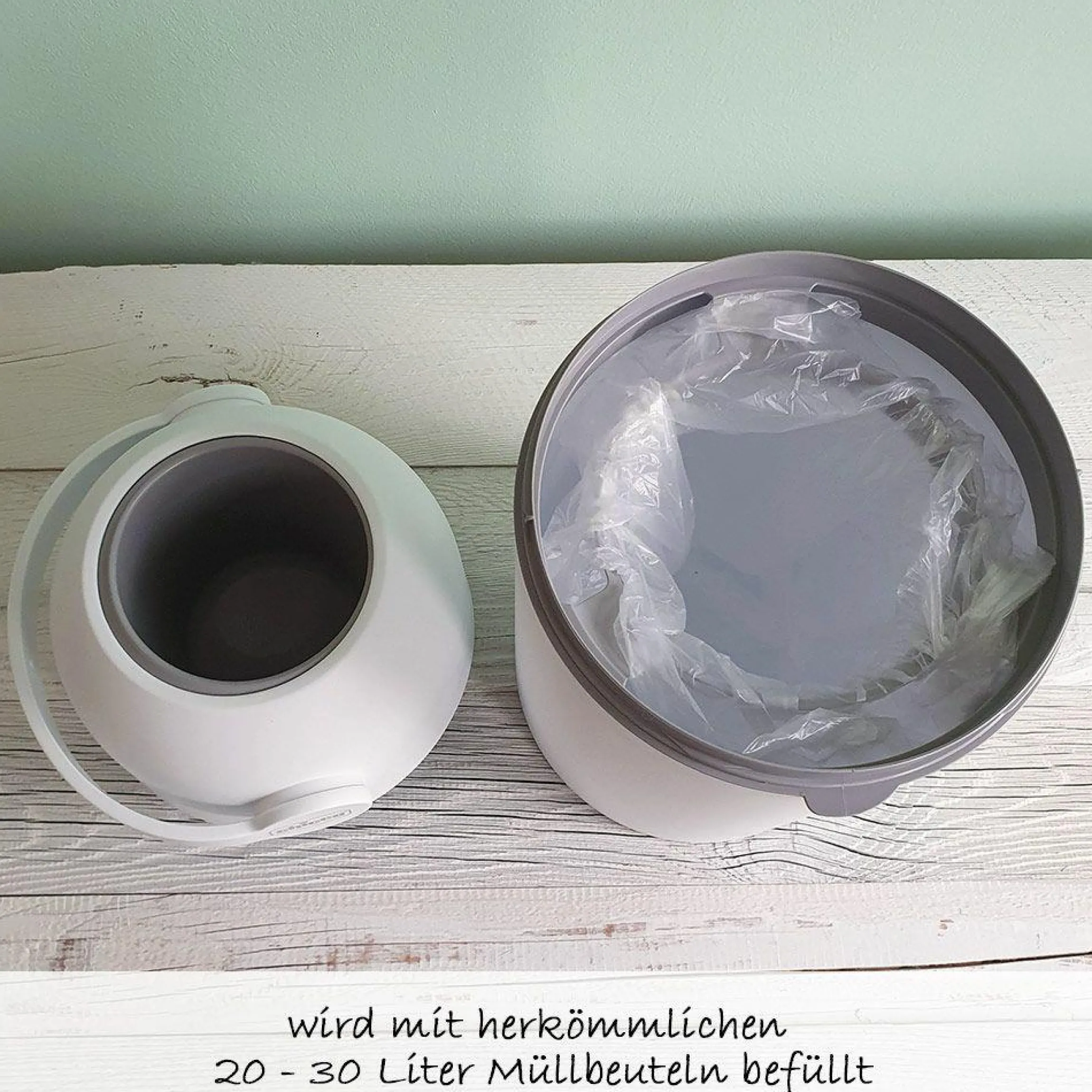 Windeleimer Odour Off - für herkömmliche Müllbeutel - White