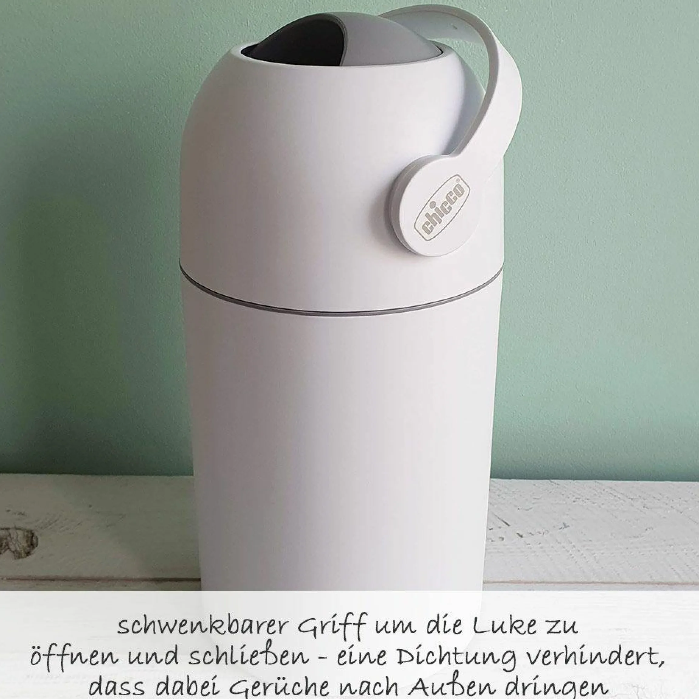 Windeleimer Odour Off - für herkömmliche Müllbeutel - White