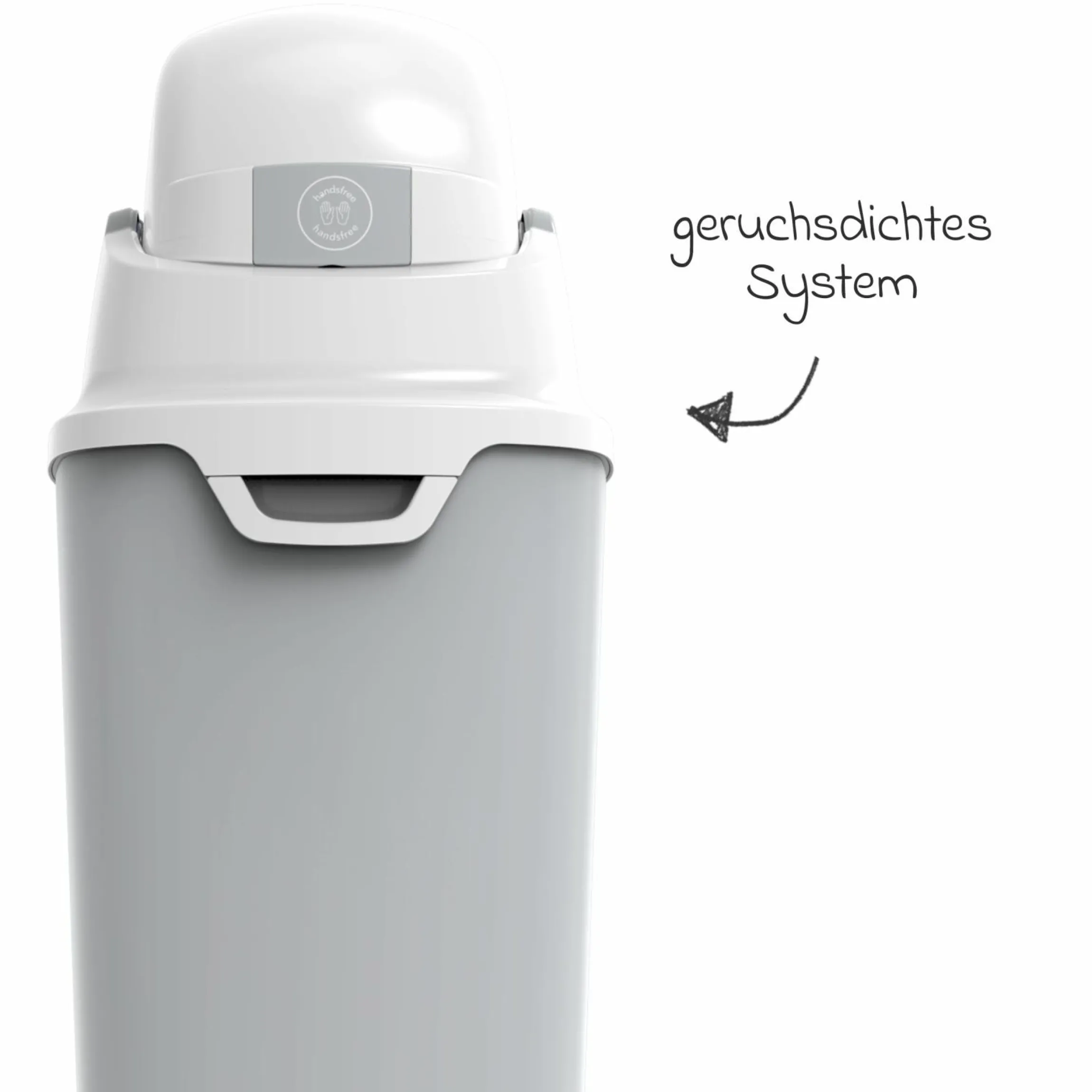 Windeleimer ONE Handsfree - Maxi - Silber