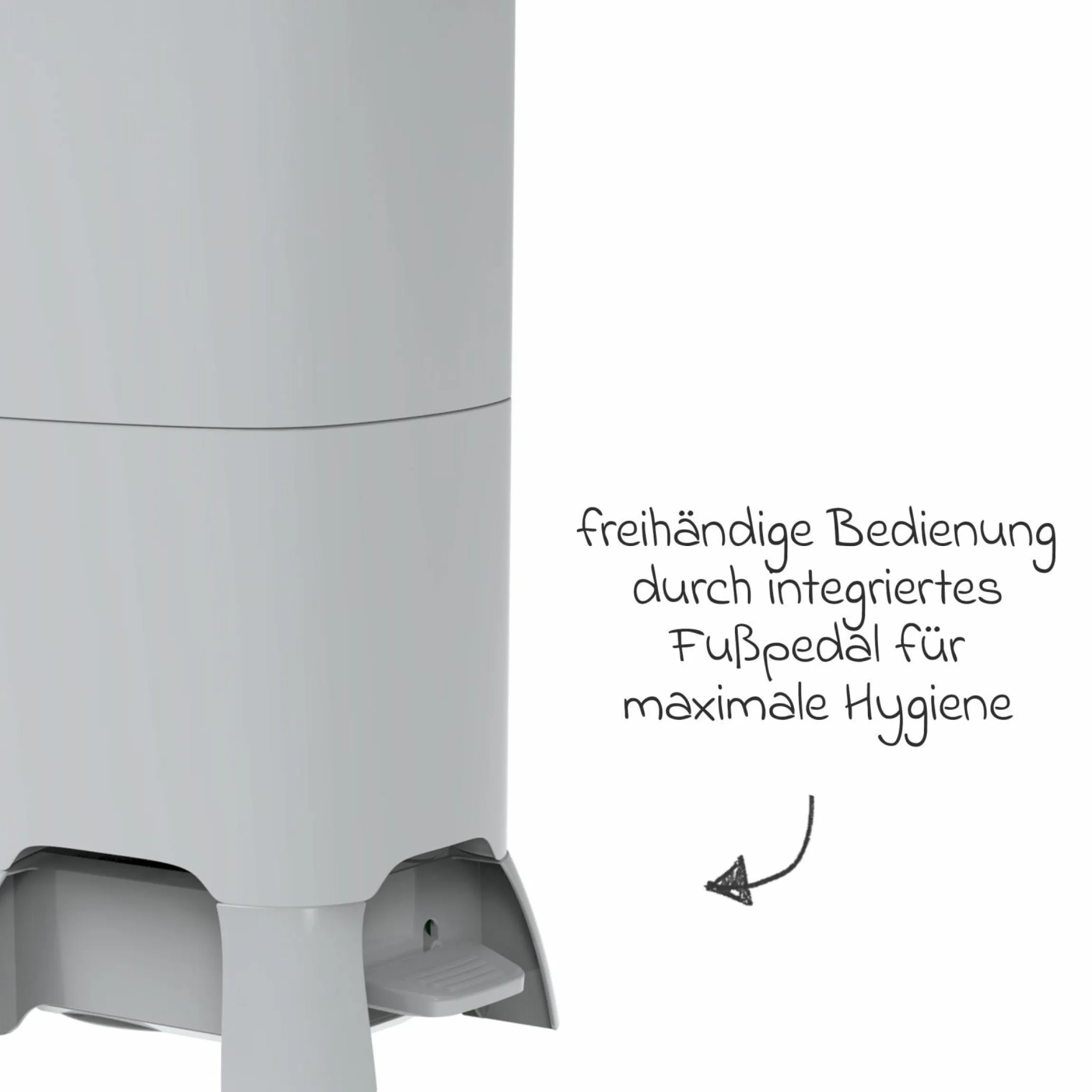 Windeleimer ONE Handsfree - Maxi - Silber