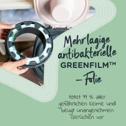 Windeleimer Twist and Click Sangenic inkl. 12 Nachfüllkassetten - Greenfilm™ - Weiß