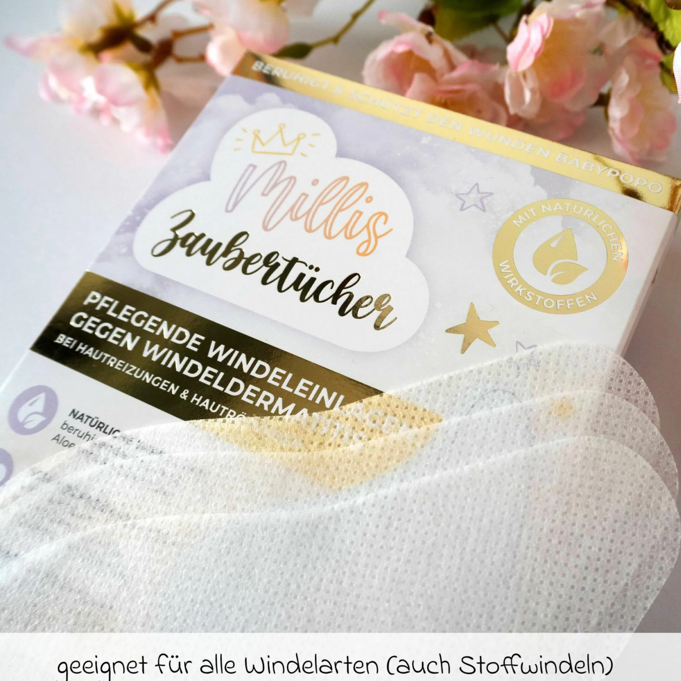Windeleinlage / Zaubertücher 50er Pack - pflegende Wundschutzeinlage für Windeln zur Vorbeugung von Hautreizungen