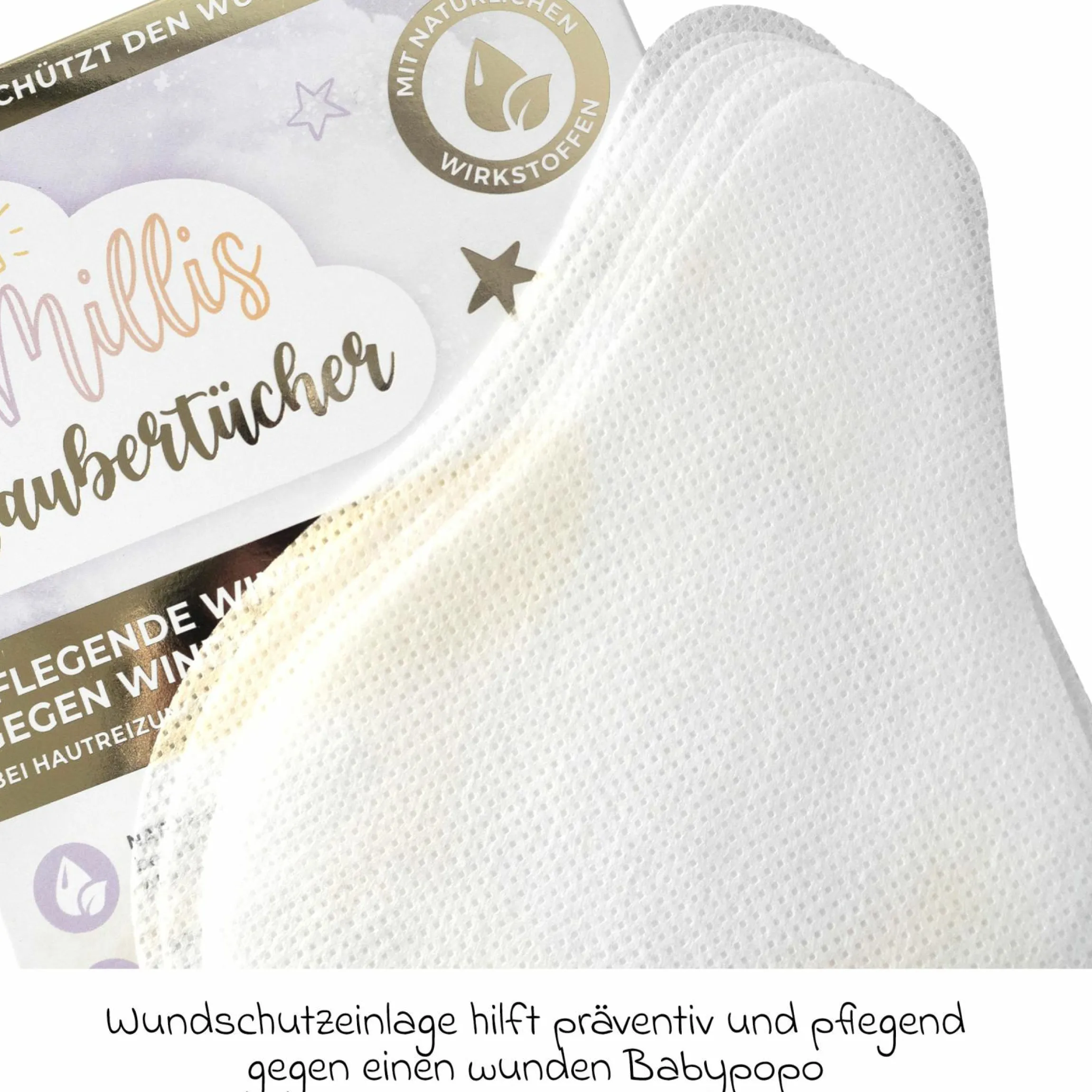 Windeleinlage / Zaubertücher 25er Pack - pflegende Wundschutzeinlage für Windeln zur Vorbeugung von Hautreizungen