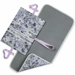 Windeltasche mit Wickelunterlage - Change N Walk - Floral Grey