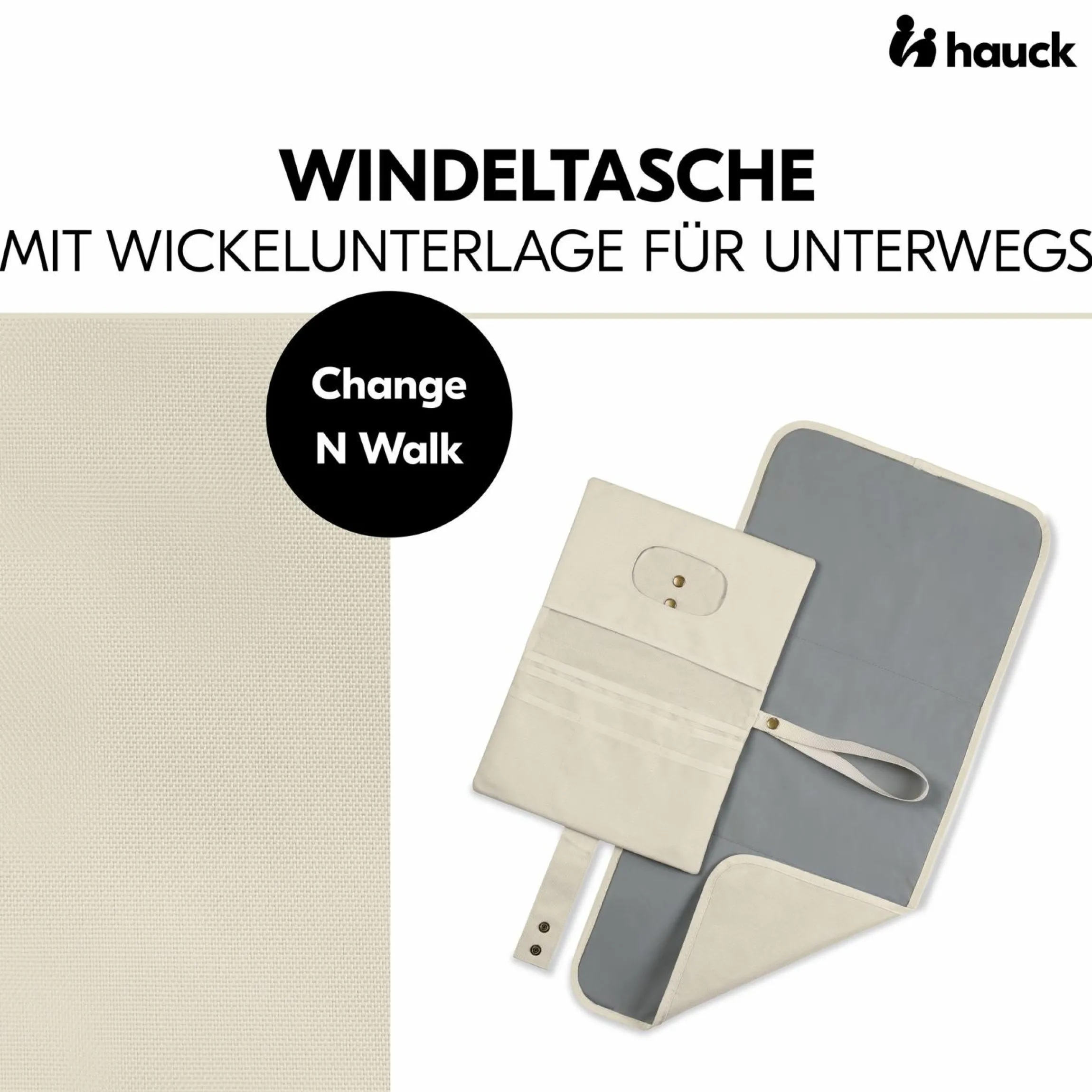 Windeltasche mit Wickelunterlage - Change N Walk - Beige