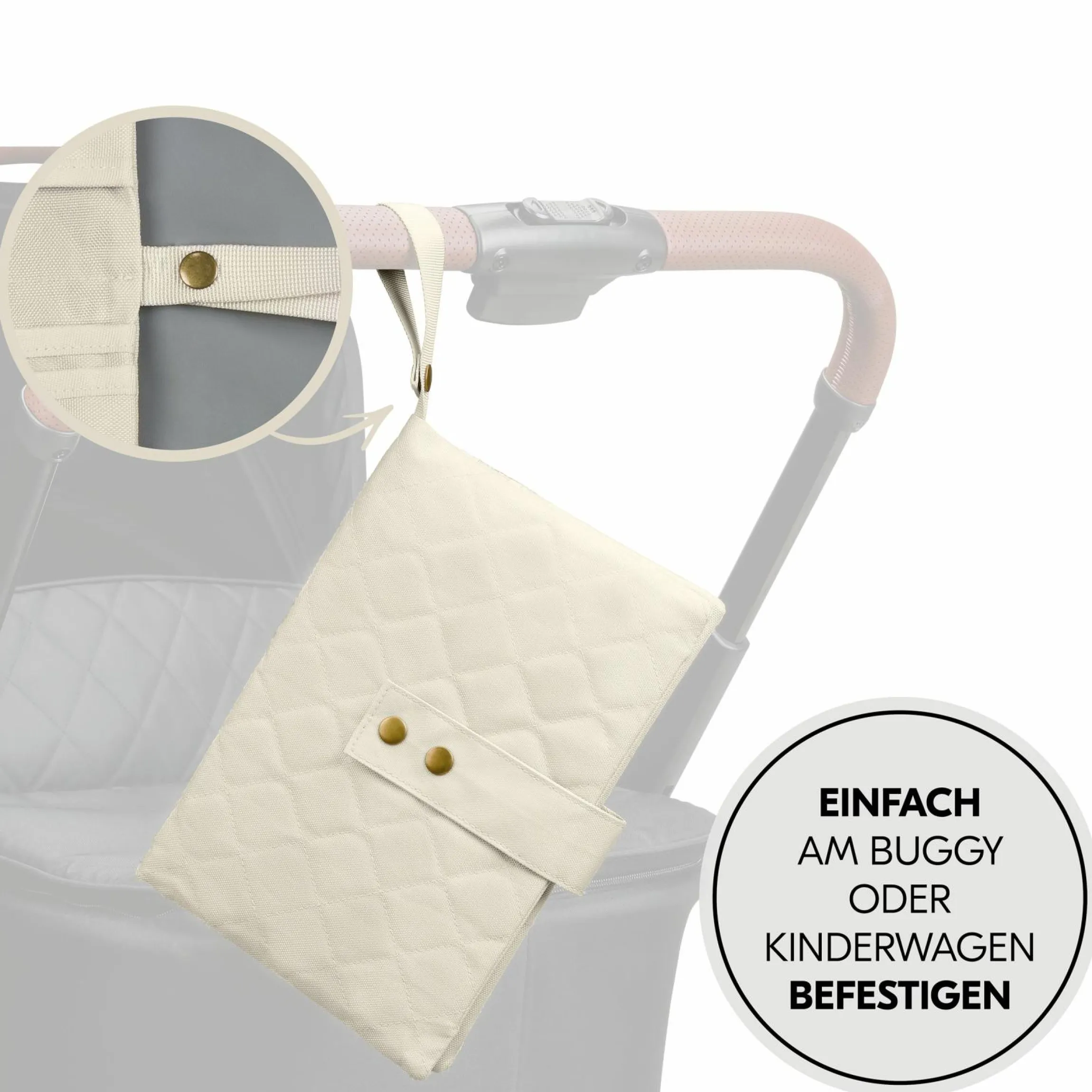 Windeltasche mit Wickelunterlage - Change N Walk - Beige
