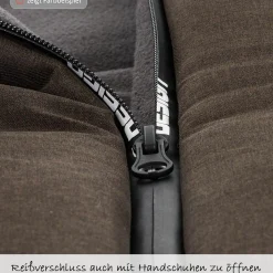 Winter-Fußsack für Kinderwagen - Diamond Edition - Asphalt