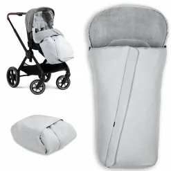 Winter-Fußsack für Kinderwagen und Buggy Pushchair Footmuff - Grau