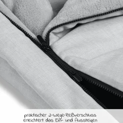 Winter-Fußsack für Kinderwagen und Buggy Pushchair Footmuff - Grau