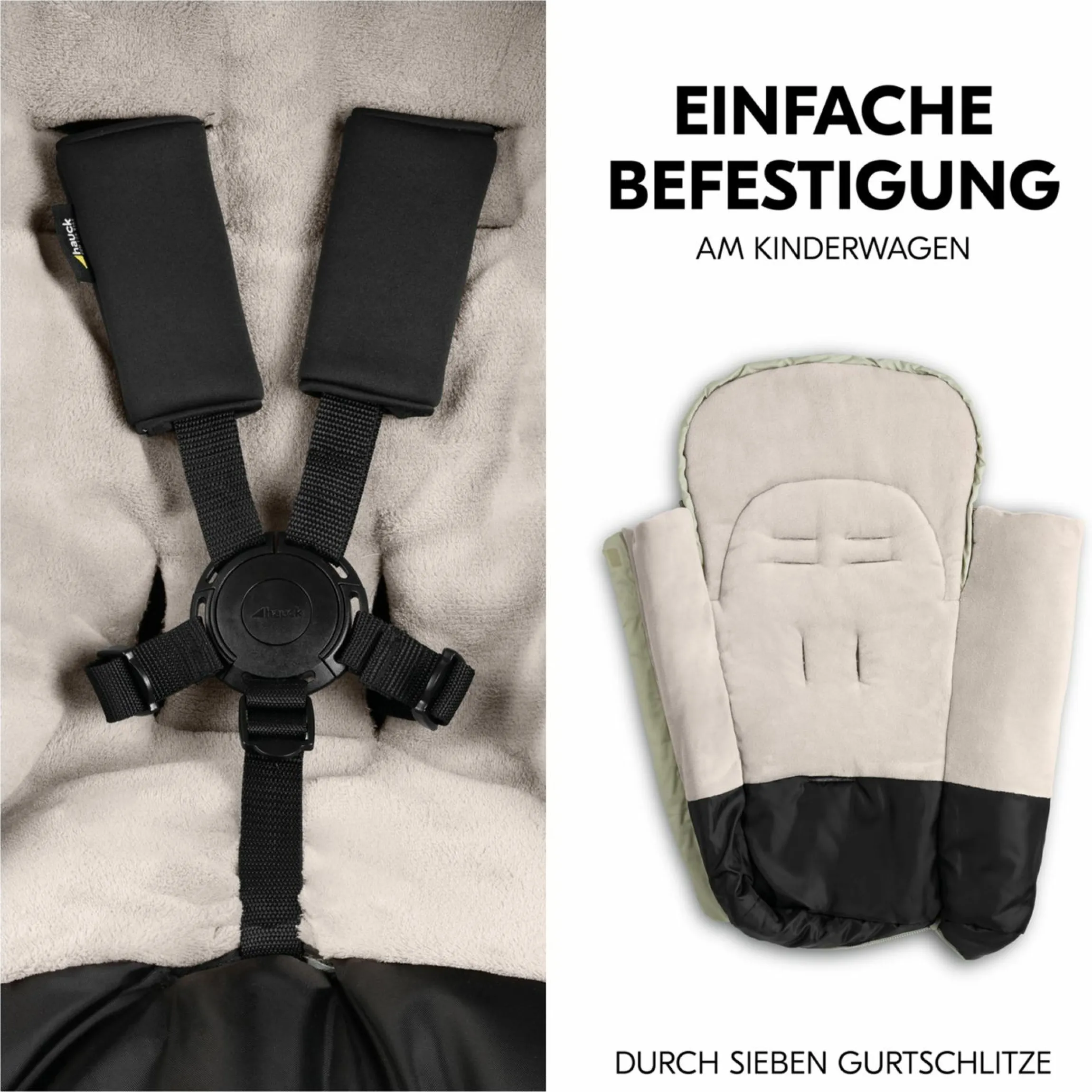Winter-Fußsack für Kinderwagen und Buggy Pushchair Footmuff - Disney - Simba Olive