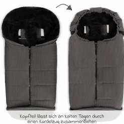 Winter-Fußsack für Kinderwagen - Almond - Kollektion 2025