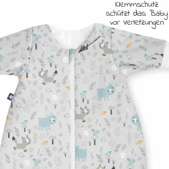 Winterschlafsack wattiert mit Arm - Jersey Smart Friends - Gr. 62