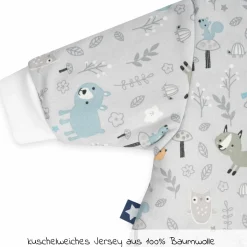 Winterschlafsack wattiert mit Arm - Jersey Smart Friends - Gr. 62