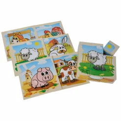 Würfelpuzzle Bilderwürfel - Bauernhof