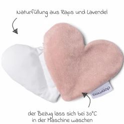 Wärmekissen Snoogy - mit Rapssamenfüllung & Lavendelduft - Love Pink