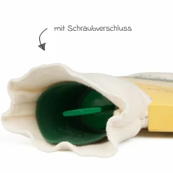 Wärmflasche aus Naturkautschuk mit Bezug aus Bio-Baumwolle - Schildkröte