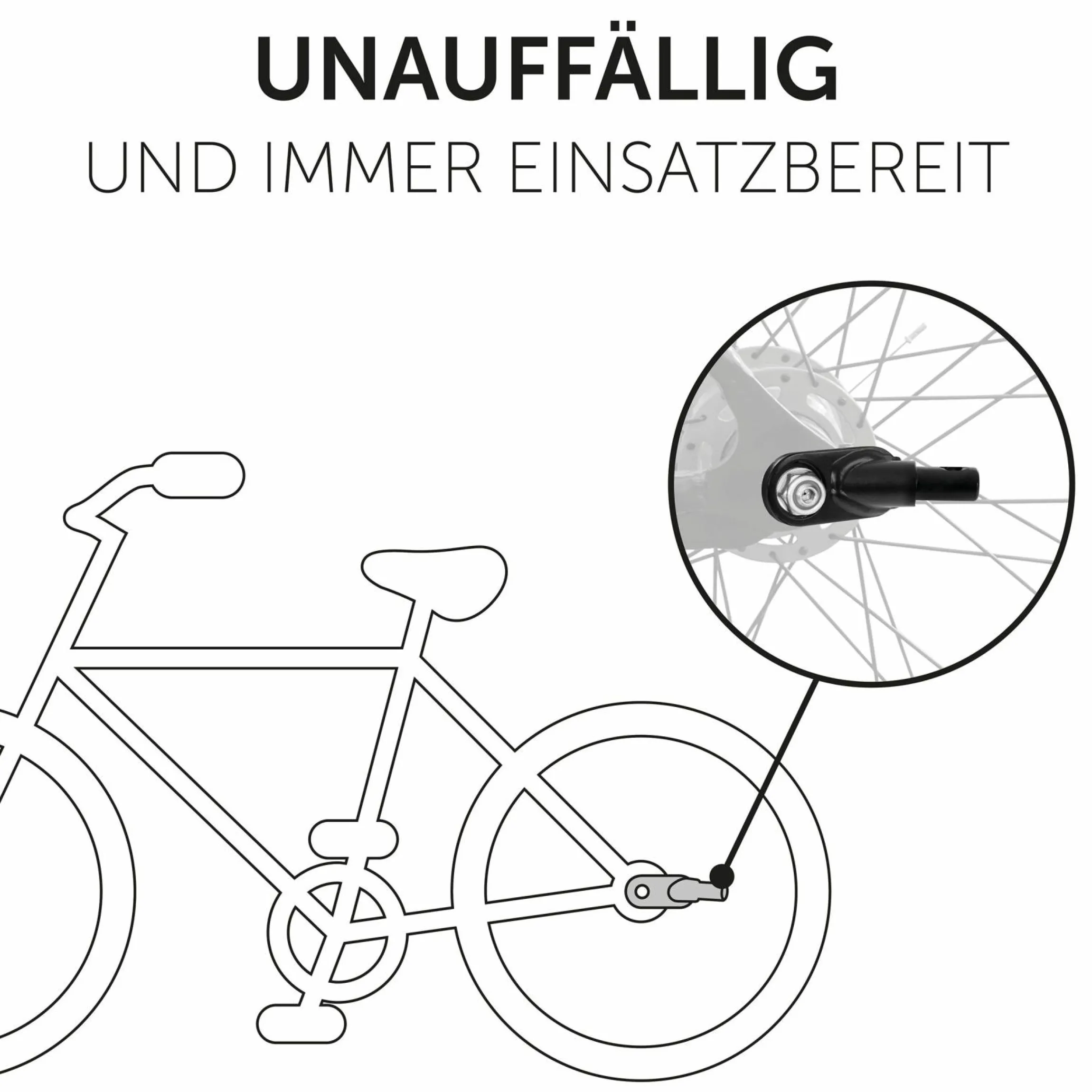 Zusatz- Fahrradkupplung für Dryk Duo Fahrradanhänger
