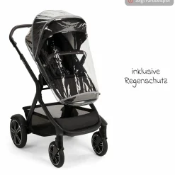 Zweit-Sportsitz DEMI next mit magnetischem Gurtverschluss inkl. Regenschutz - Biscotti - Kollektion 2025