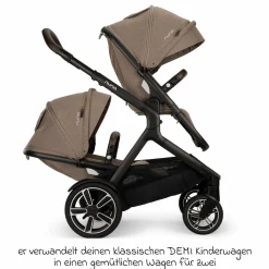 Zweit-Sportsitz DEMI next mit magnetischem Gurtverschluss inkl. Regenschutz - Cedar - Kollektion 2025