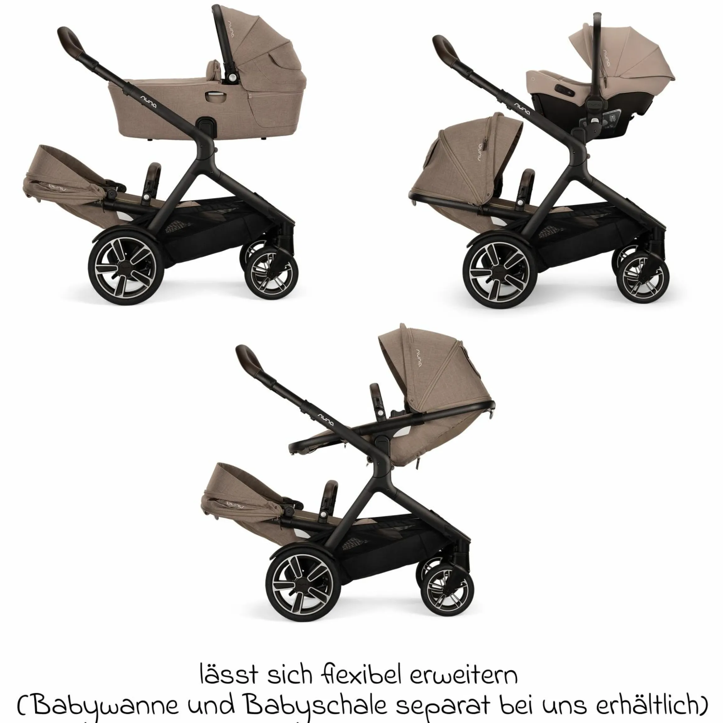 Zweit-Sportsitz DEMI next mit magnetischem Gurtverschluss inkl. Regenschutz - Cedar - Kollektion 2025