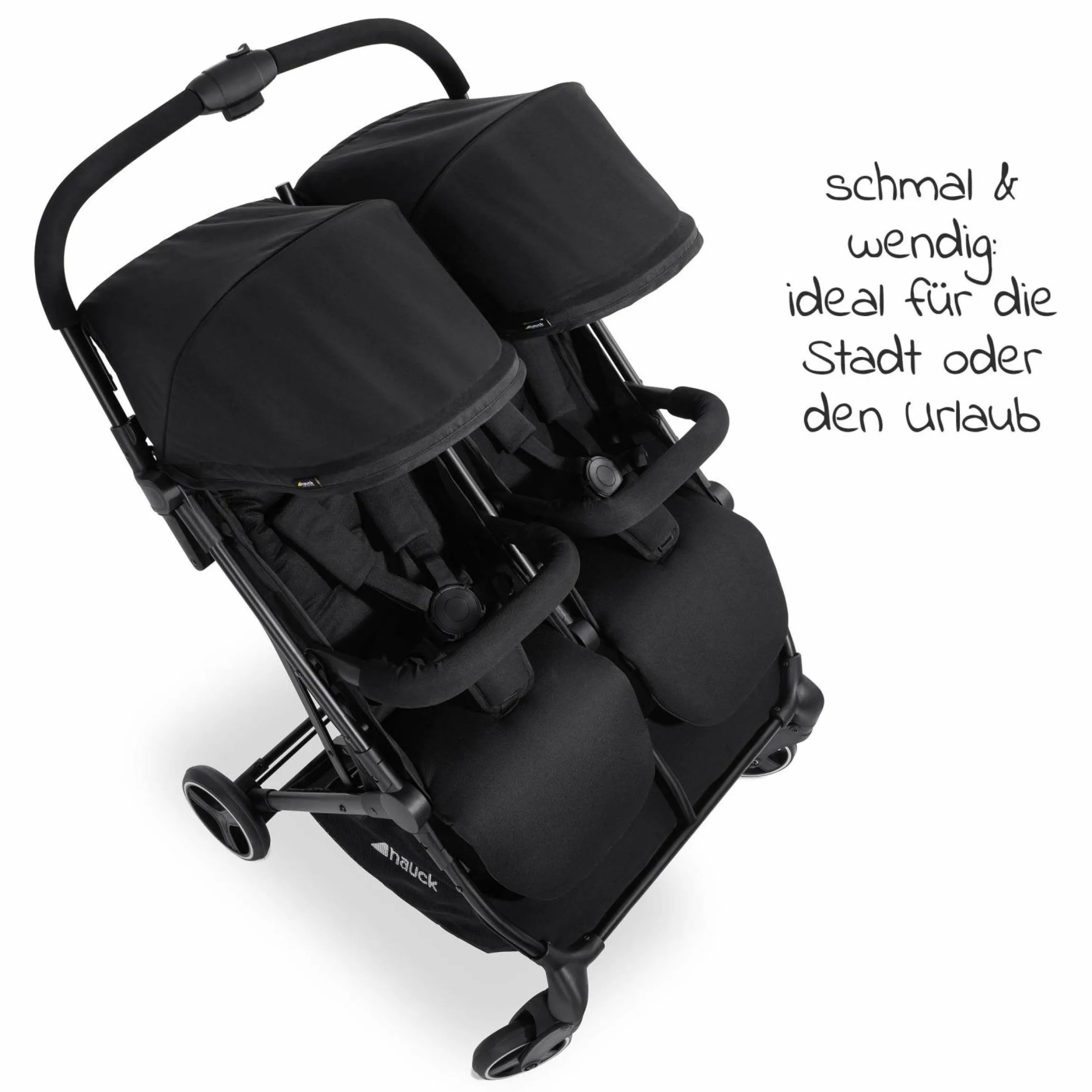 Zwillingsbuggy Swift X Duo (bis 36 kg) - Black
