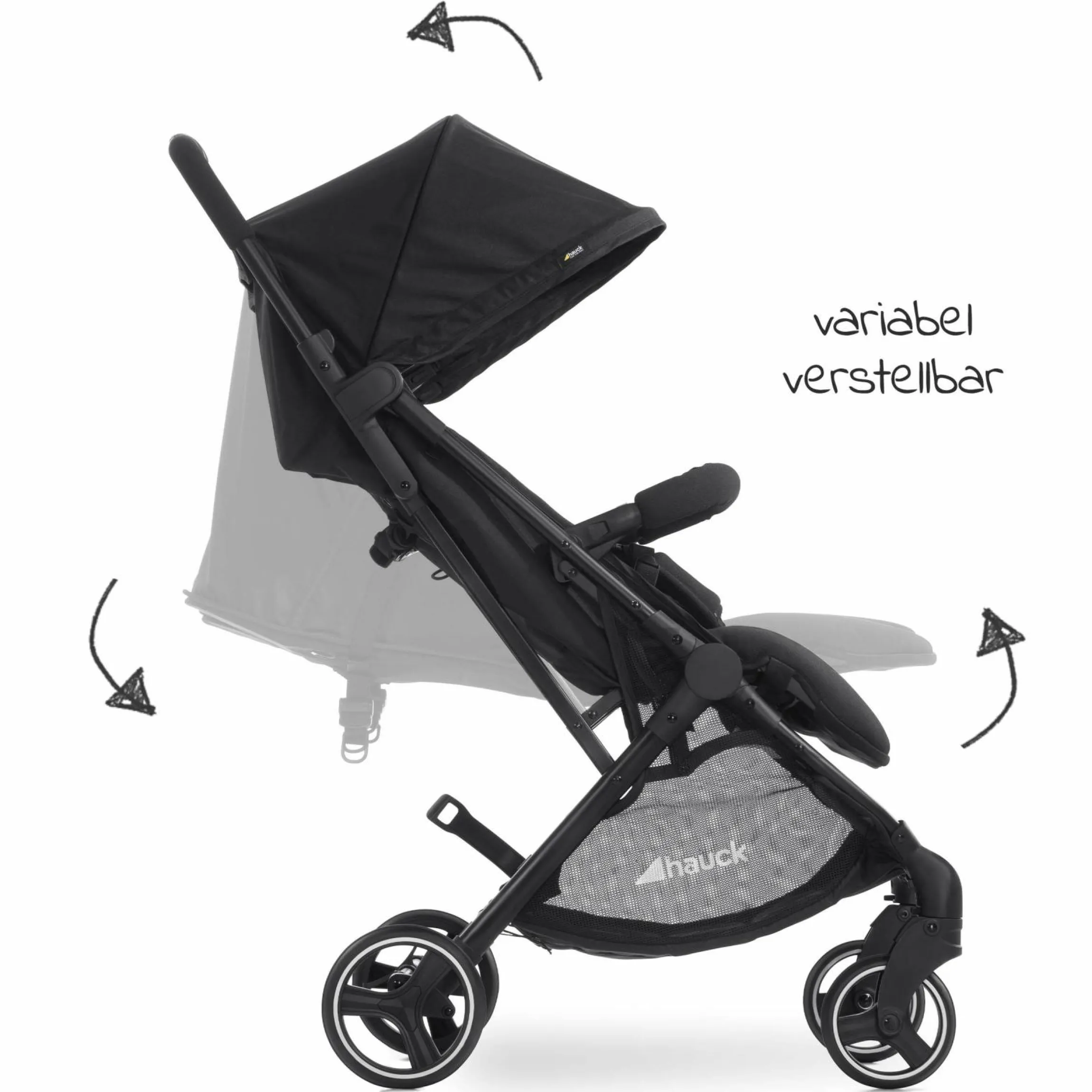 Zwillingsbuggy Swift X Duo (bis 36 kg) - Black