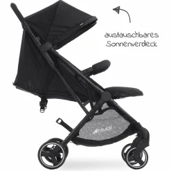 Zwillingsbuggy Swift X Duo (bis 36 kg) - Black
